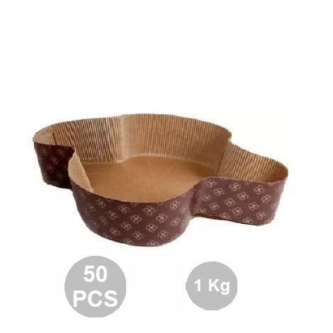 Set 50 stampi in carta forno per colombe di pasqua da 1 Kg