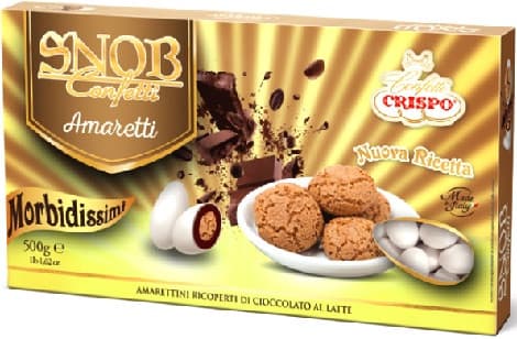 Snob Amaretti Crispo confetti bianchi 500 g