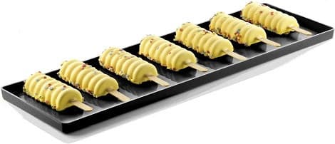 VGel03 Nero Silikomart (2 Pz) – Vassoi in Policarbonato per Gelati e Monoporzioni (119×395,5×H13mm)
