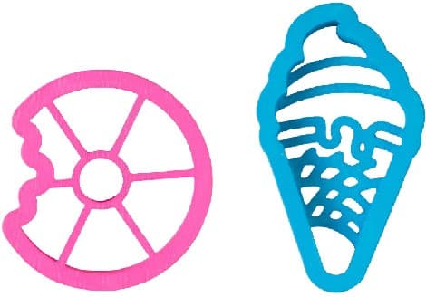 Tagliapasta Ciambella e Gelato Decora – Cutter in Plastica per Biscotti e Pasta di Zucchero
