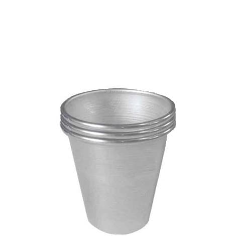 Linea Liotti Formine per Babà Medi in Alluminio (3 pz) – Stampo per Monoporzioni Ø6×H6cm