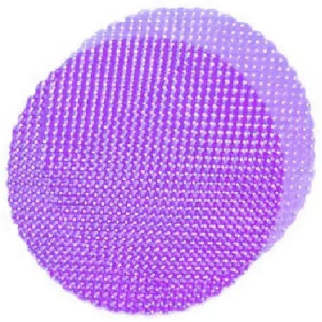 50 Veli Tulle Orlato Pois Lilla