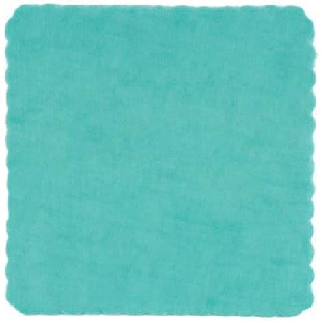 Velo Tulle Orlato Quadrato Tiffany 50pz