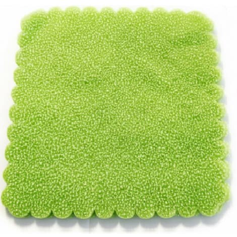 50 Velo Fata in Tulle Orlato Quadrato a Pois Puntinato Verde