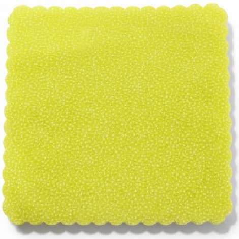 50 Velo Fata in Tulle Orlato Quadrato a Pois Puntinato Giallo
