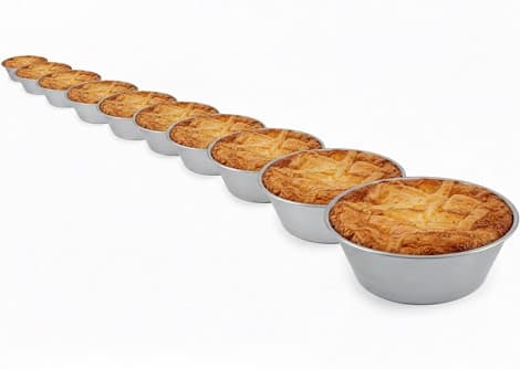 Linea Liotti Stampo per Pastiera Alta in Alluminio (H9,5cm) – Teglia Forma Ruoto (Ø20/36cm)