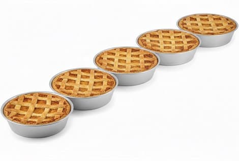 Linea Liotti Stampo per Pastiera Normale in Alluminio H6,5cm – Teglia Forma Ruoto (Ø22/36cm)
