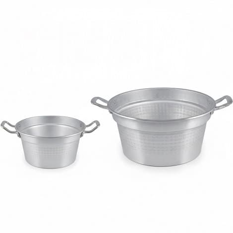 Caldaia da Portata in Alluminio con Due Manici (Ø16/1cm) – Pentolino di Spessore 1,8mm – Linea Liotti