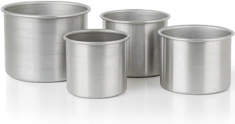 Linea Liotti Forma per Pan Brioche o Pan Canasta in Alluminio (Ø14/22cm) – Tortiera con Bordi Dritti Professionale