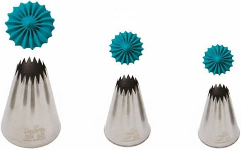Beccucci Decora Stella Aperta (4B, 6B, 8B) | Cornetto Speciale in Acciaio Inox per Decori a Stella