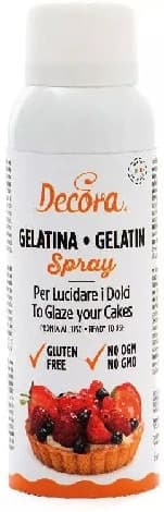 Gelatina Spray Trasparente Decora 125 ml – Lucidante per Crostate, Frutta e Semifreddi