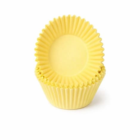 Pirottini Mini Bon Bon Gialli in Carta Forno (Ø2×H1,5cm) – Per Dolcetti e Confetti (1000 Pz)