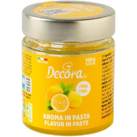 Aroma Concentrato in Pasta al Limone Decora 100g – Per Gelati, Creme e Dolci