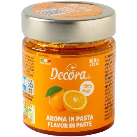 Aroma Concentrato in Pasta all'Arancia Decora 100g – Per Gelati, Creme e Dolci