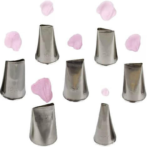 Cornetti Petalo Decora in Acciaio Inox – Beccucci Professionali per Petali e Fiori