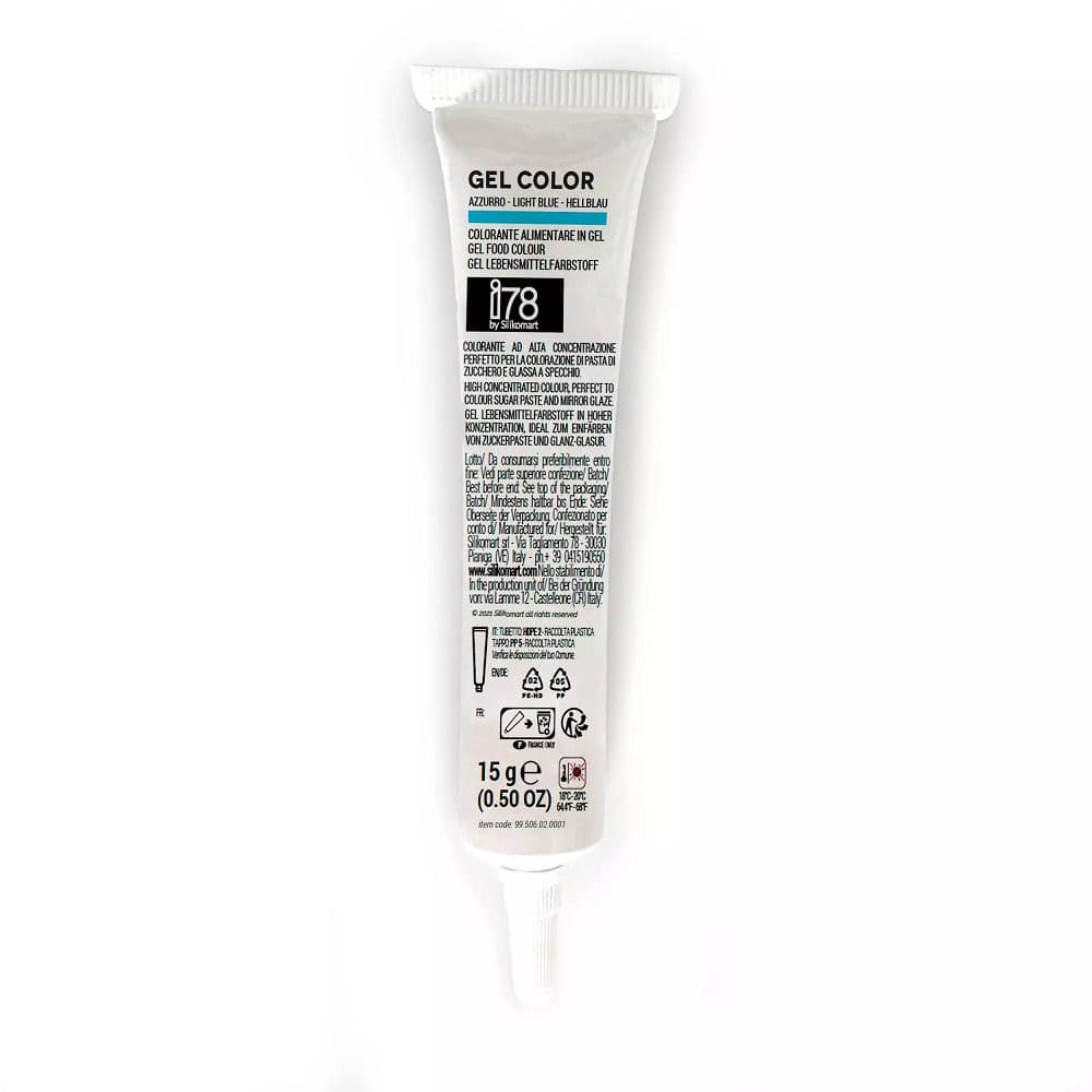Colorante Alimentare in Gel Azzurro Silikomart i78 (15g) – Per Pasta di Zucchero, Creme e Glassa a Specchio