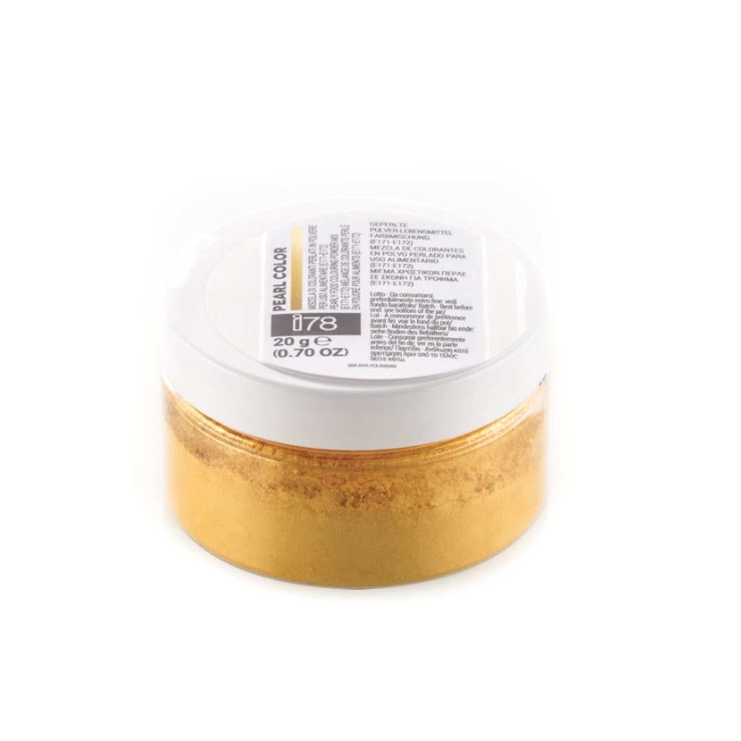Perl Color Gold Silikomart 20g – Colorante Alimentare Oro Perlato Idrosolubile i78