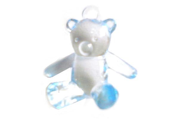 Ciondolo Orsetto Colore Celeste 8 pz da 2,5 cm