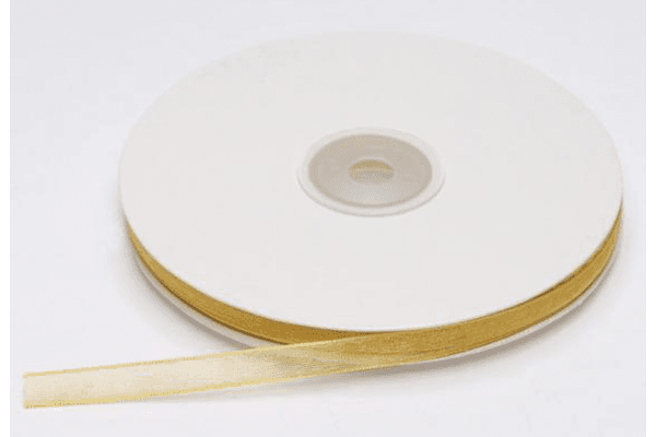 Nastro in Organza Oro 6mmx50mt