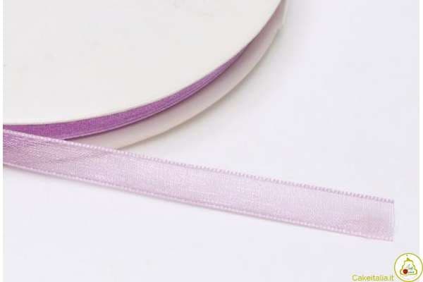 Nastro in Organza Lilla/Malva 6mmx50mt