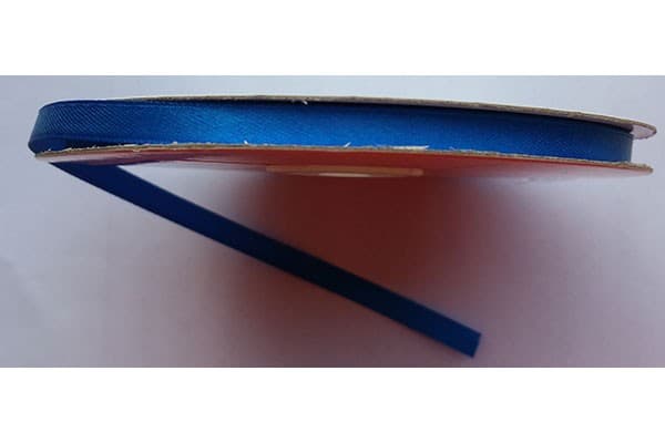 Nastro Doppio Raso Blu Elettrico 6mmx50mt