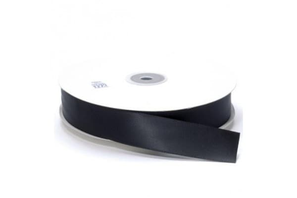 Nastro Doppio Raso Nero 6mmx50mt