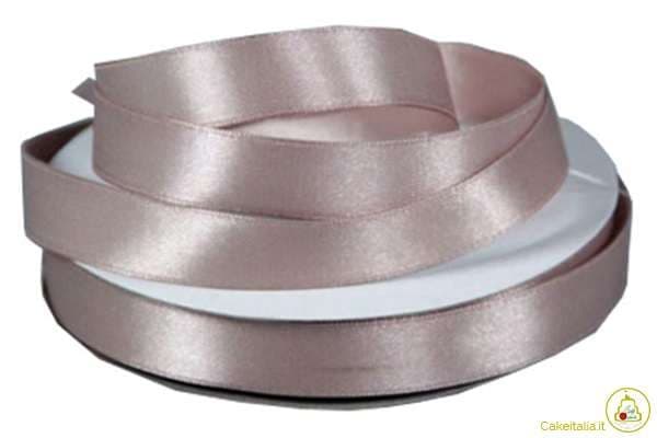 Nastro Doppio Raso Vaniglia 6mmx50mt