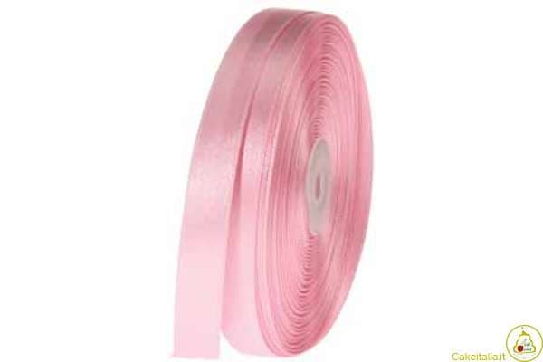 Nastro Doppio Raso Rosa 6mmx50mt
