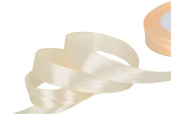 Nastro Doppio Raso Avorio 20mmx50mt