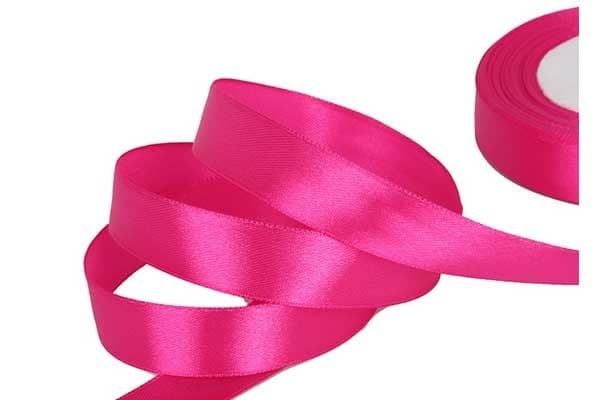 Nastro Doppio Raso Fucsia 20mmx50mt