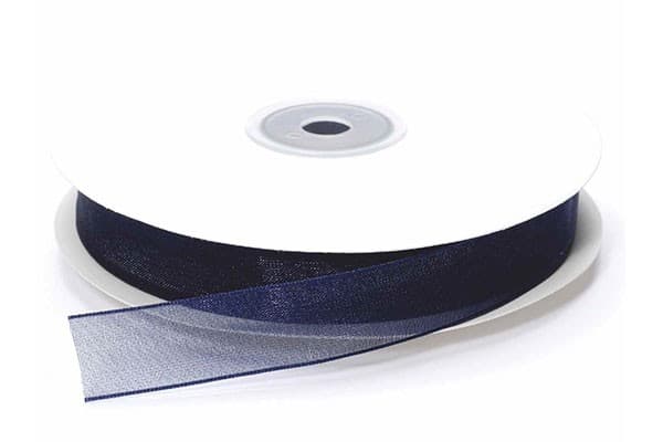 Nastro in Organza Blu Notte 20mmx23mt