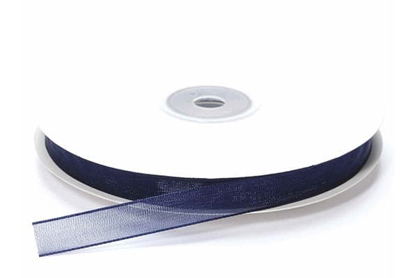 Nastro in Organza Blu Notte 10mmx50mt