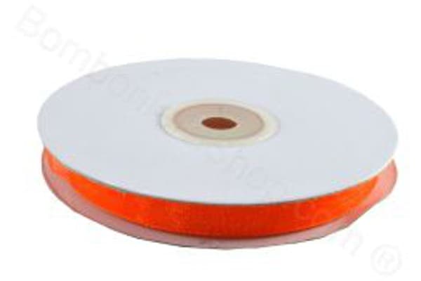 Nastro in Organza Arancione 6mmx50mt