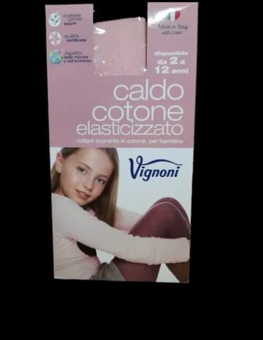 COLLANT BAMBINI - Cotone caldo Vignoni Taglia I (4-6 anni) Colore Rosa
