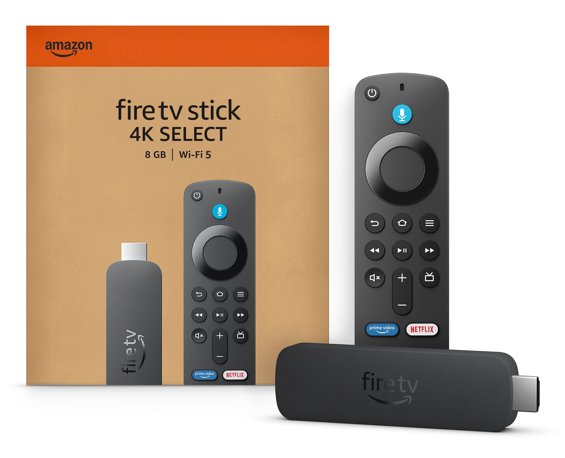 Amazon Fire TV Stick 4K Select 4K Ultra HD Fire OS Nero GARANZIA ITALIA