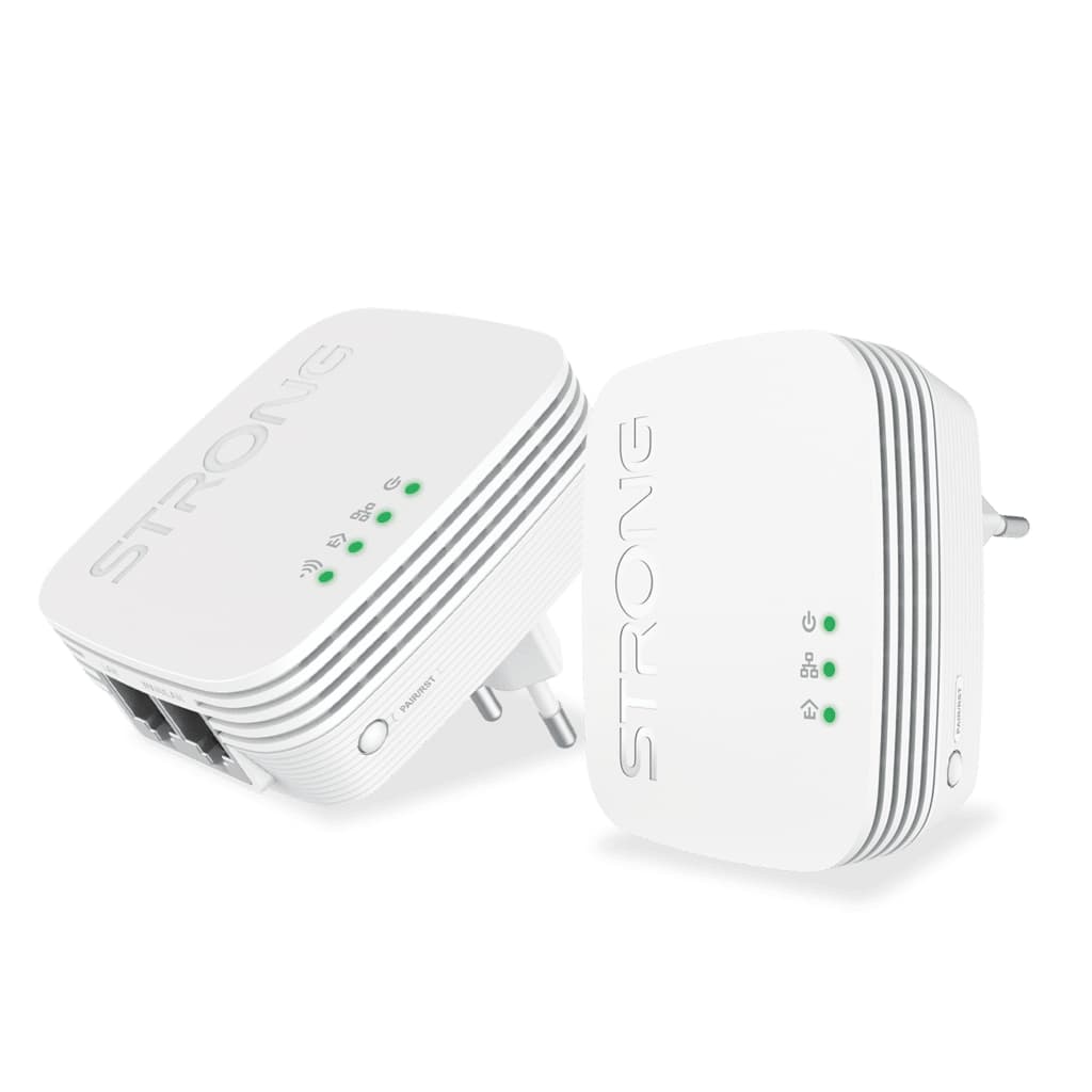 Strong POWERLWF600DUOMINI adattatore di rete PowerLine 600 Mbit/s Collegamento ethernet LAN Wi-Fi Bianco 2 pz GARANZIA ITALIA