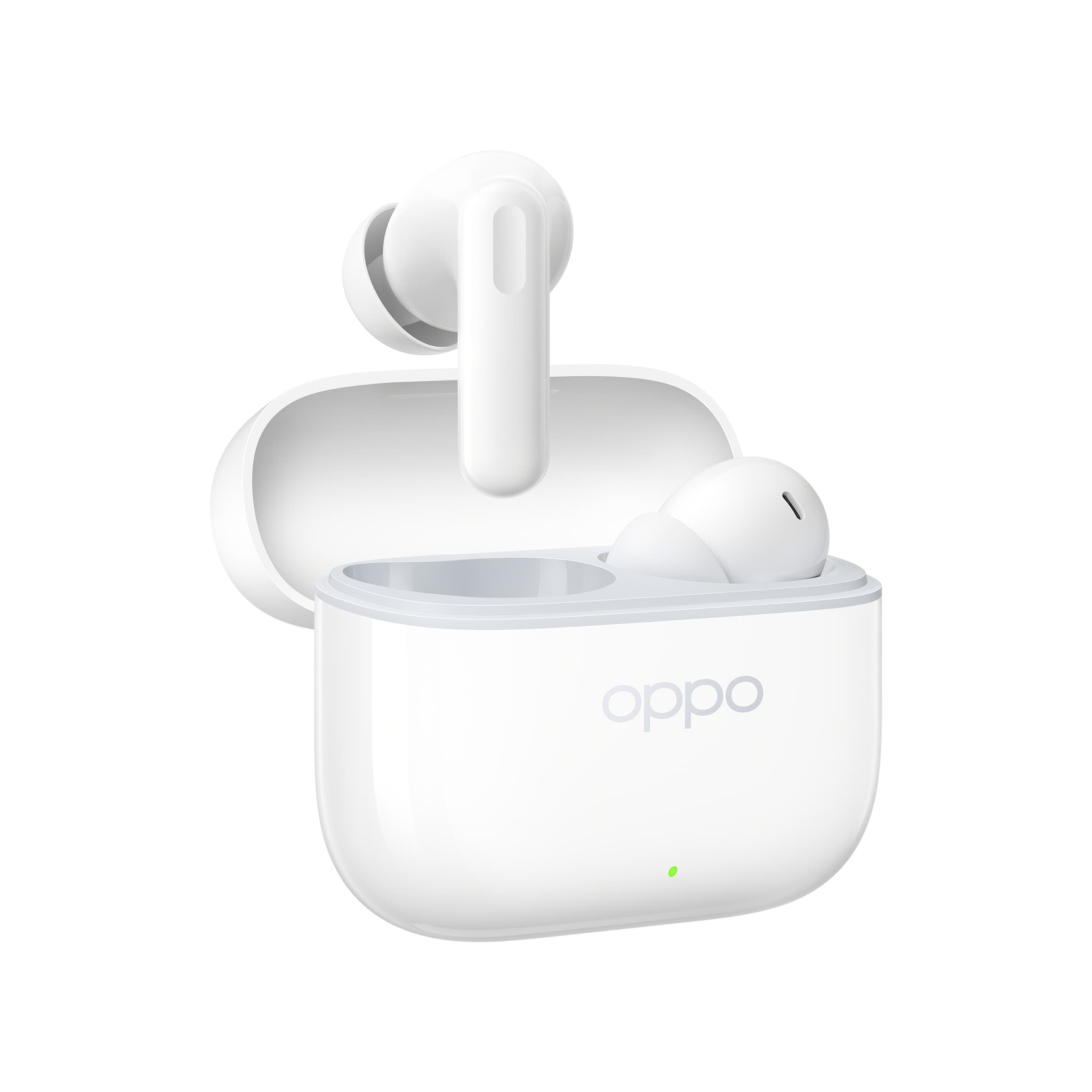 OPPO Enco Buds3 Pro Auricolari True Wireless, 54h di Autonomia, Driver Dinamico da 12.4mm, Bluetooth 5.4, Controlli Touch, Cancellazione del rumore passiva, Android e iOS, IP55, [Versione Italiana], Glaze White GARANZIA ITALIA