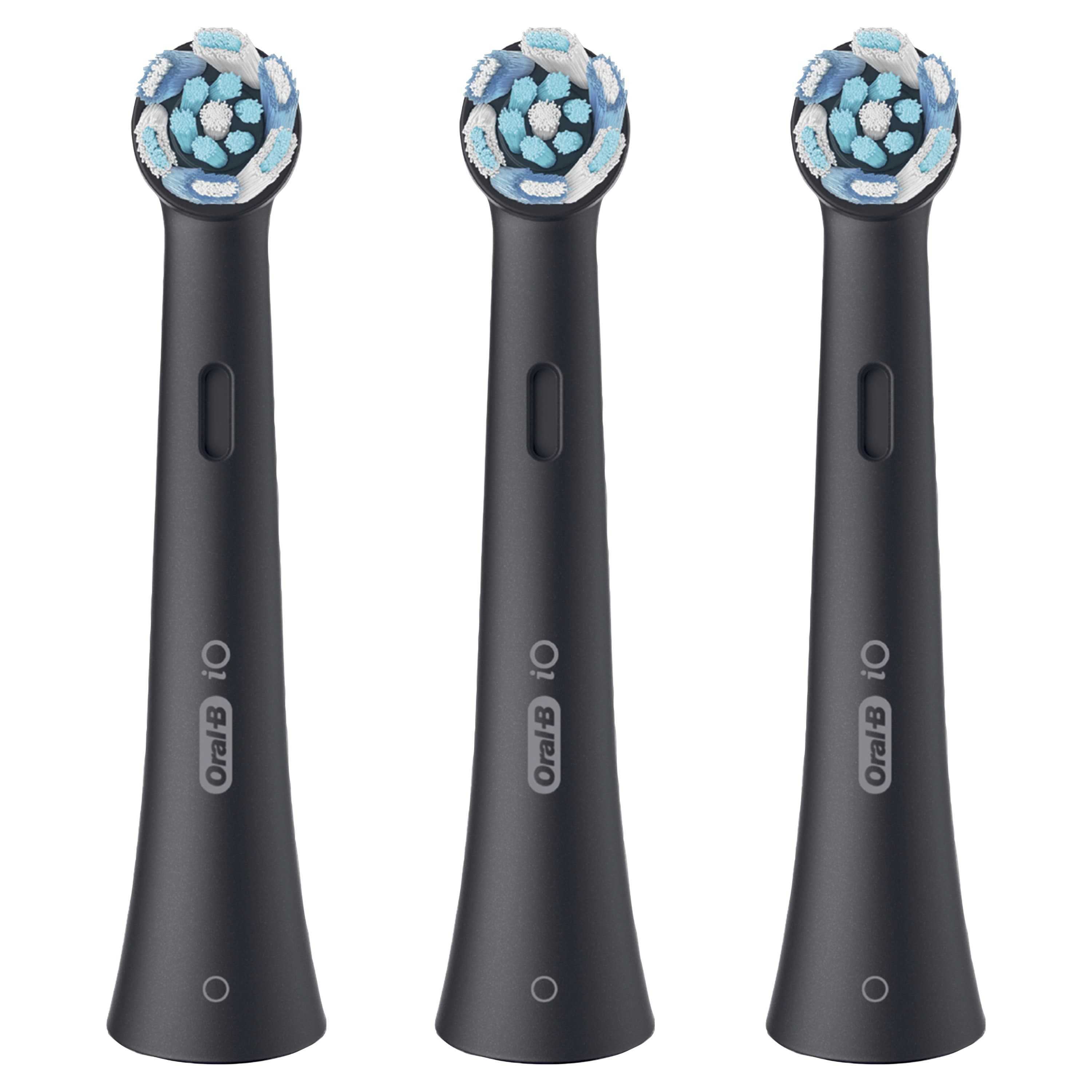 Oral-B Testine di Ricambio iO Series Ultimate Clean Black, testine rotonde di ricambio originali, con setole CrissCross per pulizia e rimozione della placca avanzate e in profondità, 3 GARANZIA ITALIA