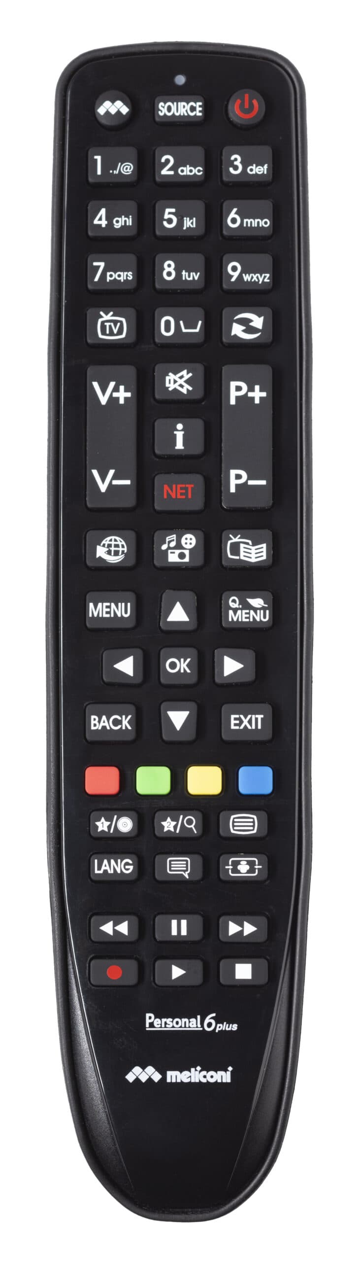 Meliconi Gumbody Personal 6 plus telecomando IR Wireless TV Pulsanti GARANZIA ITALIA