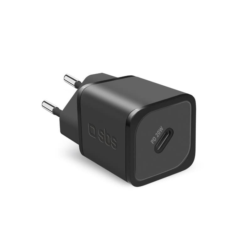 SBS TETRGAN1C20K Caricabatterie per dispositivi mobili Cuffie, Altoparlante portatile, Smartphone, Orologio intelligente, Tablet Blu AC Ricarica rapida Interno GARANZIA ITALIA