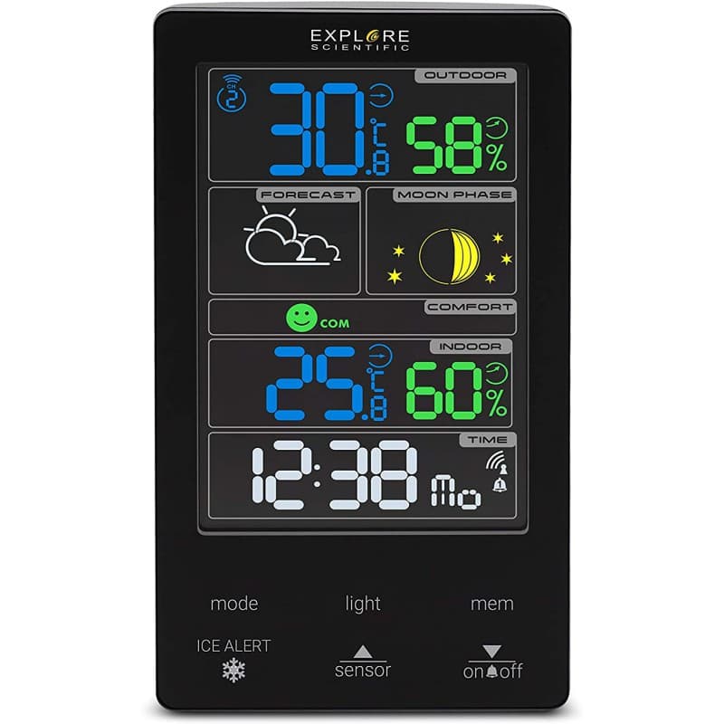 Explore Scientific WSC-4009 stazione meteorologica digitale Nero LCD AC GARANZIA ITALIA