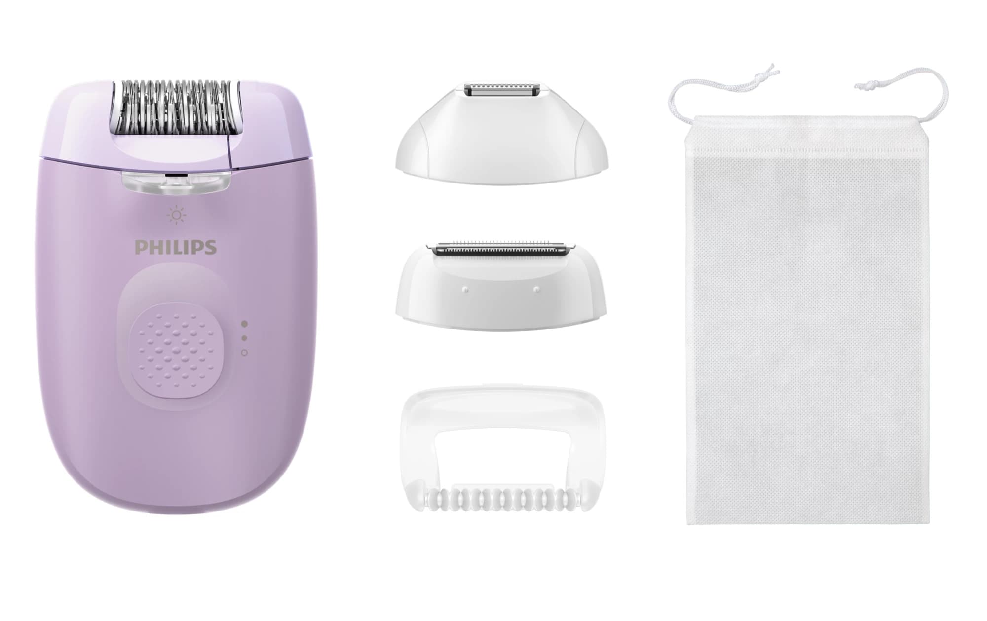 Philips Serie 4000 Epilatore con filo lilla con 4 accessori BRE257/00 GARANZIA ITALIA