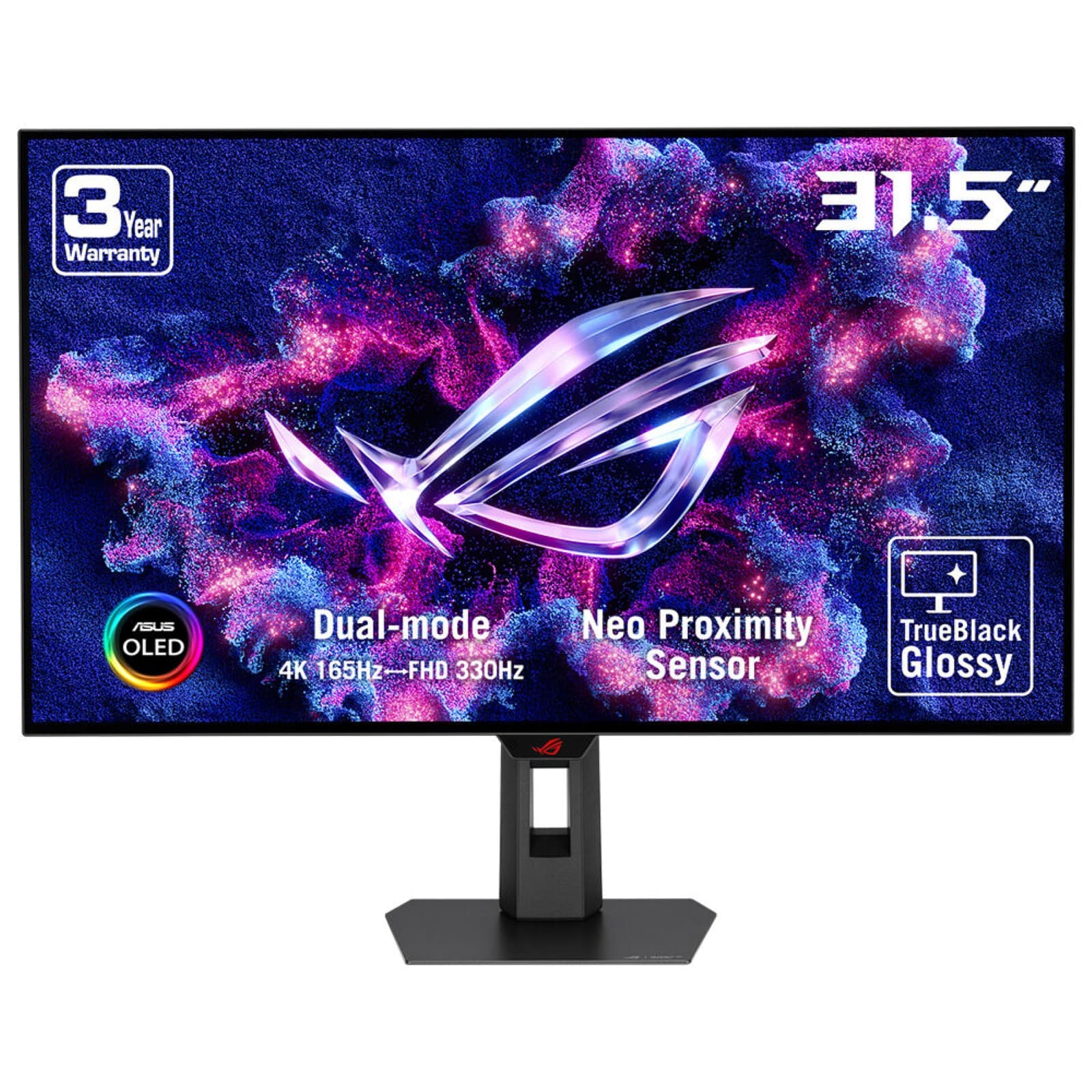 ASUS ROG Strix OLED XG32UCWG Monitor PC 80 cm (31.5") 3840 x 2160 Pixel 4K Ultra HD Nero GARANZIA ITALIA