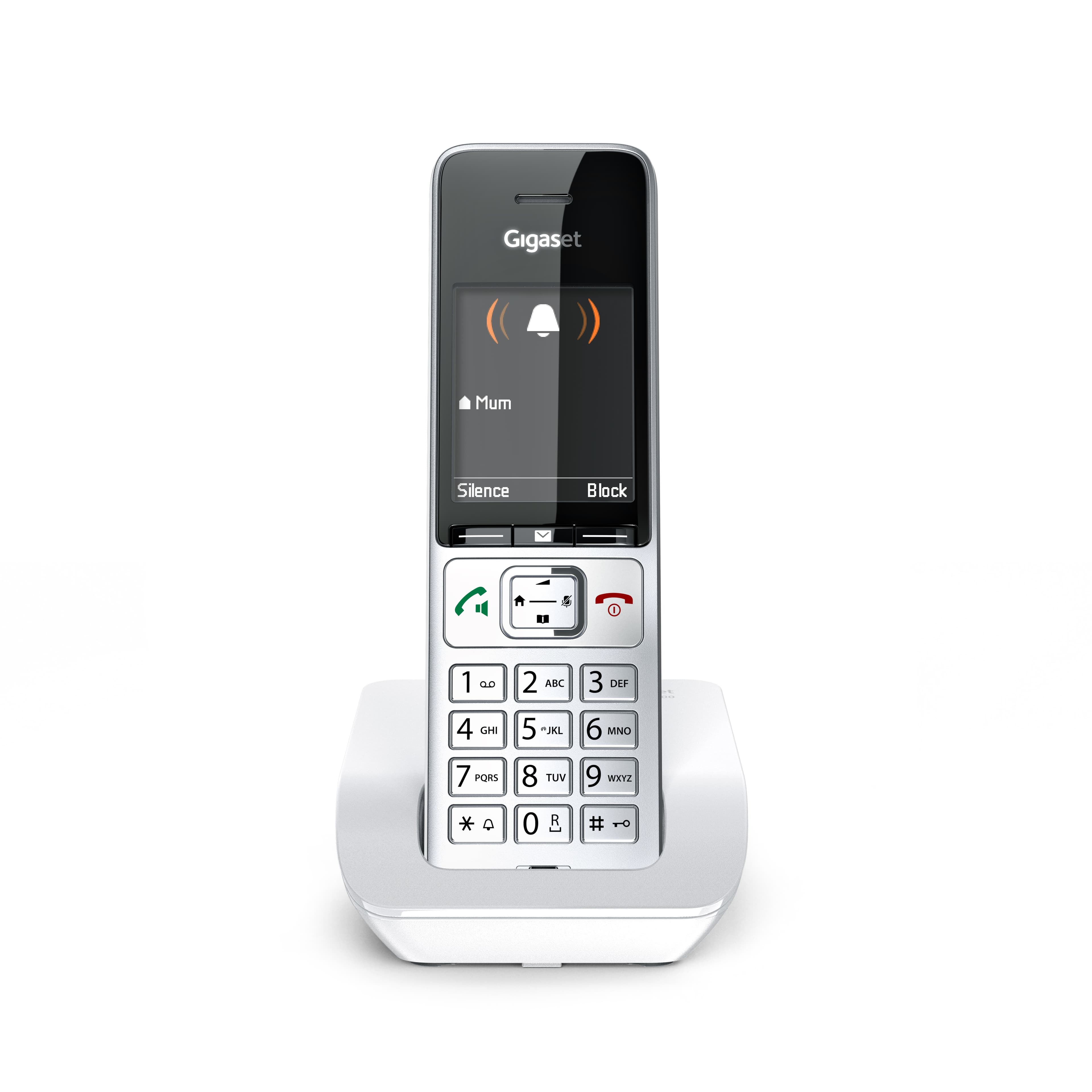 Gigaset Comfort 501 Telefono DECT Identificatore di chiamata Argento, Bianco GARANZIA ITALIA
