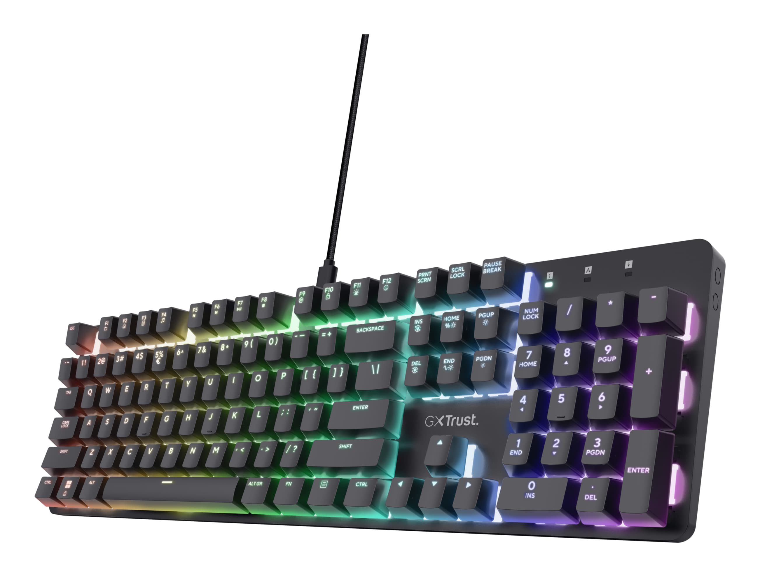 Trust GXT 871 Zora tastiera Gaming USB Italiano Nero GARANZIA ITALIA