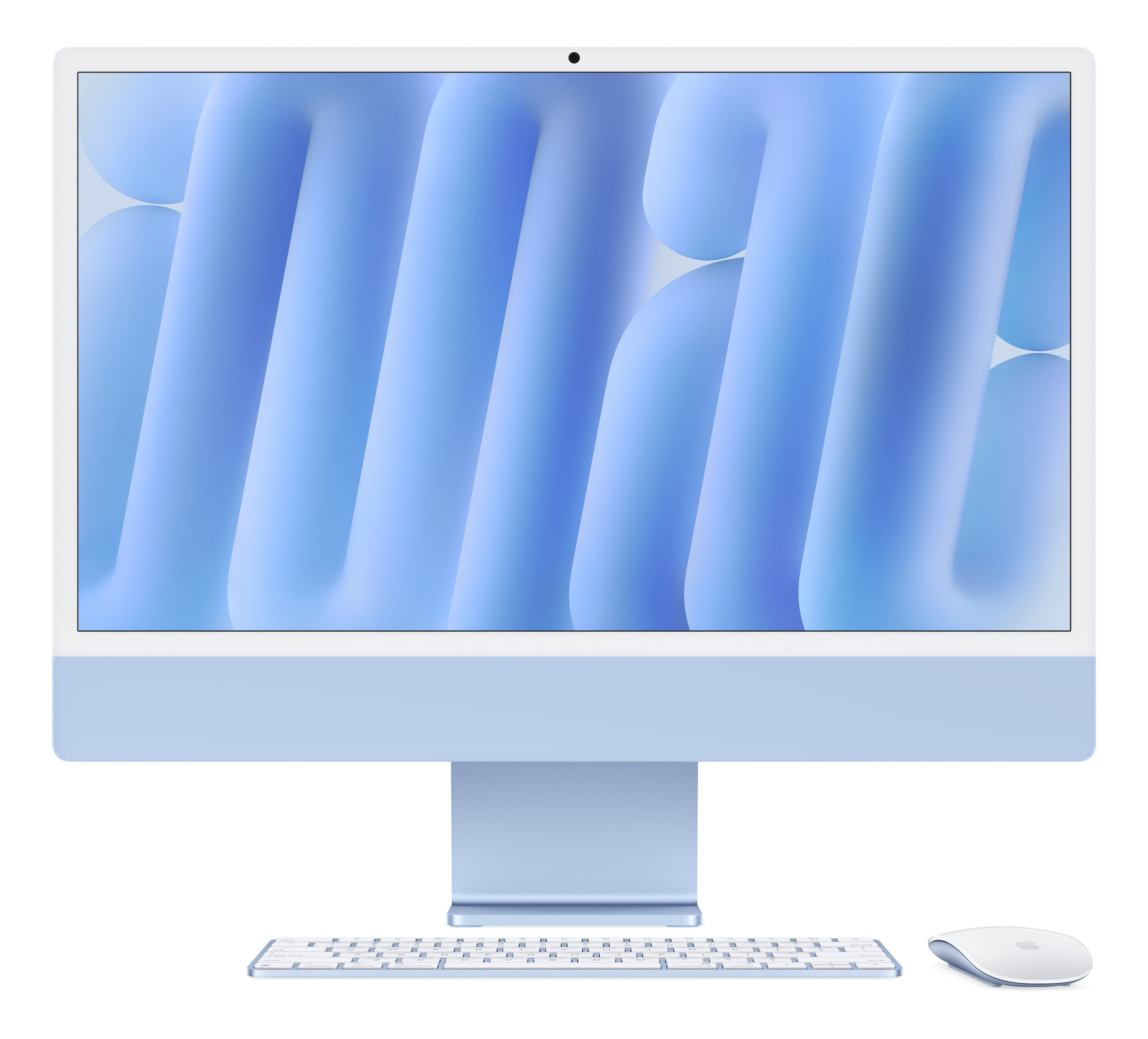 Apple iMac 24"Retina Display 4,5K, Chip M4 con CPU 8‑core, GPU 8‑core, 16GB, 256GB SSD, Blu GARANZIA ITALIA