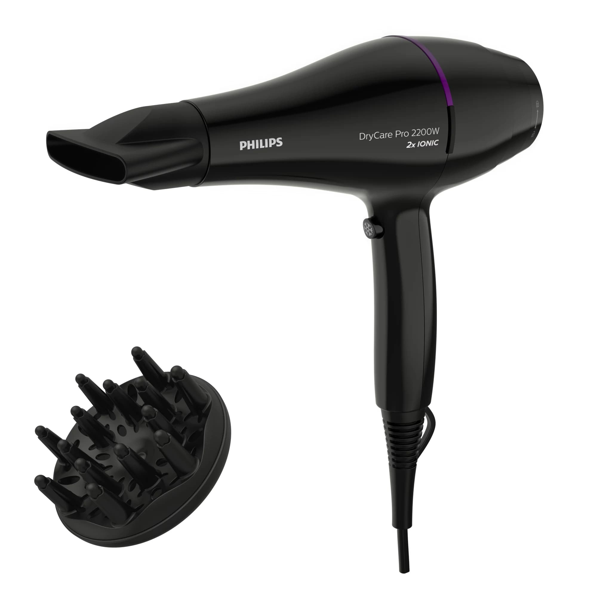 Philips DryCare Asciugacapelli professionale ThermoProtect nero BHD274/00 GARANZIA ITALIA
