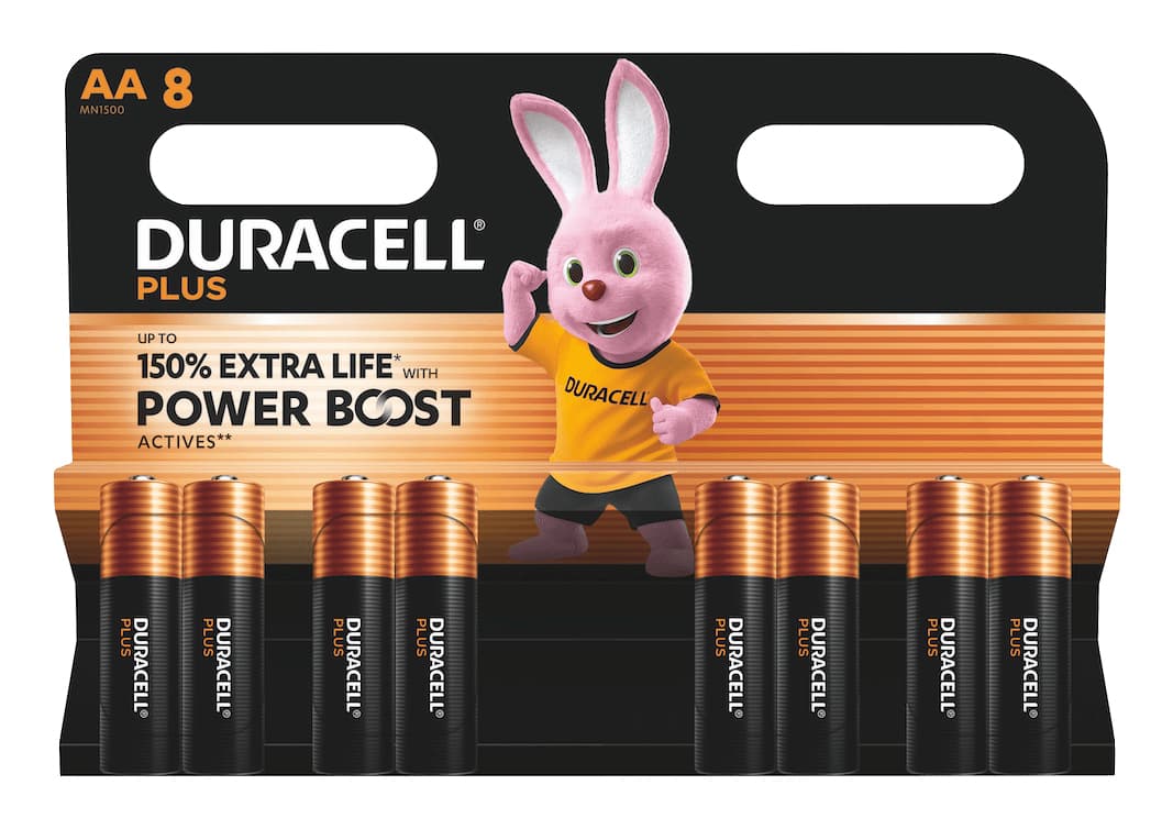 Duracell Plus Batteria monouso Stilo AA Alcalino GARANZIA ITALIA