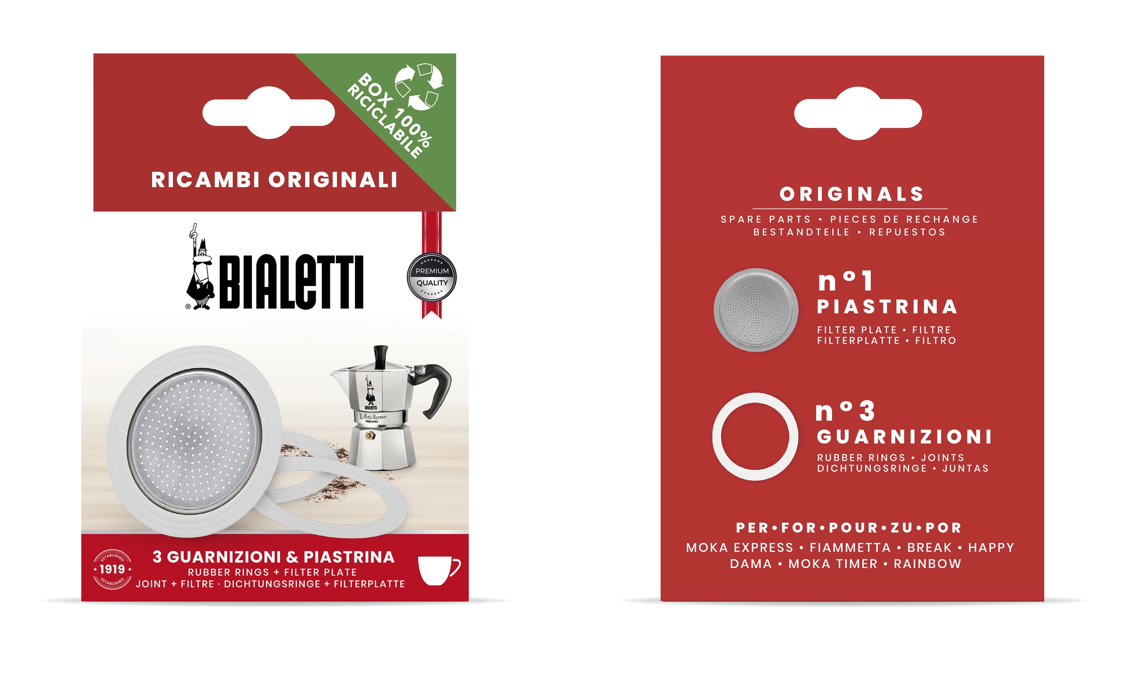 Bialetti 0800033 parti e accessori per macchina per caffè Filtro da caffè GARANZIA ITALIA