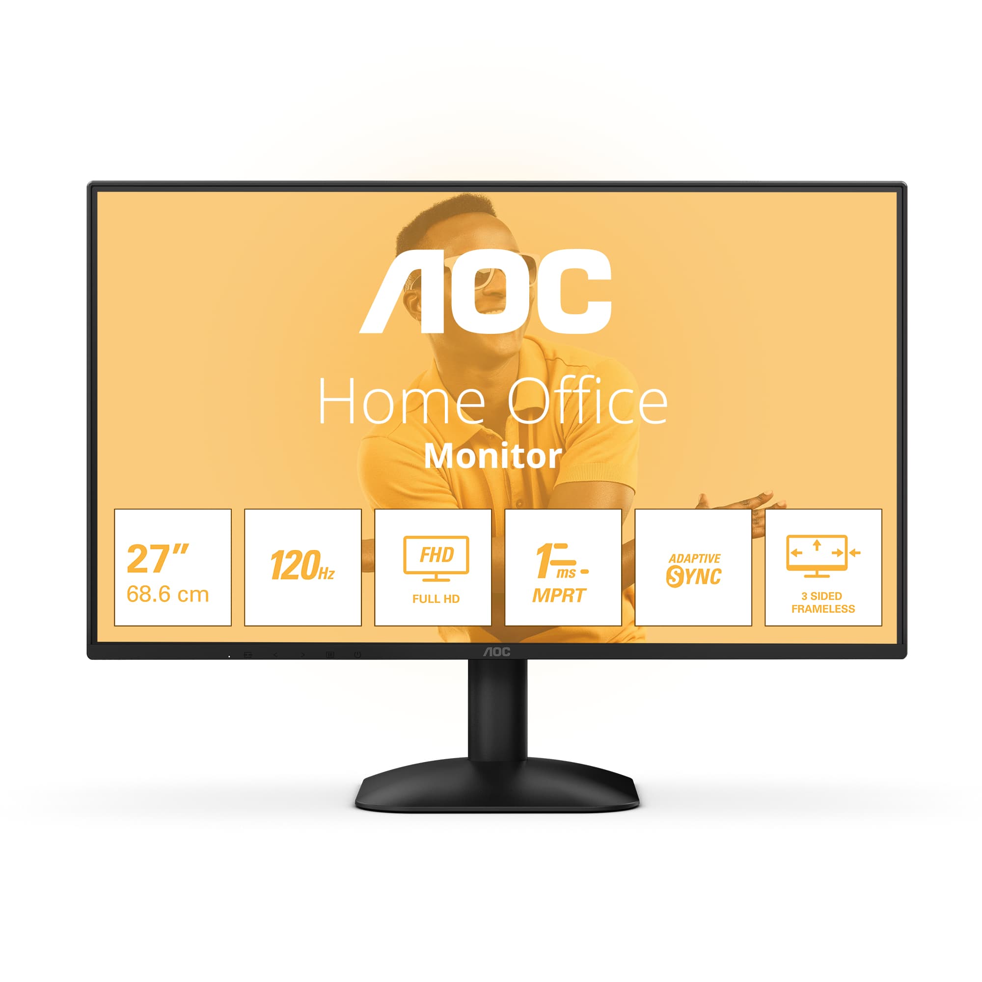 AOC B3 27B31H Monitor PC 68,6 cm (27") 1920 x 1080 Pixel Full HD Nero GARANZIA ITALIA